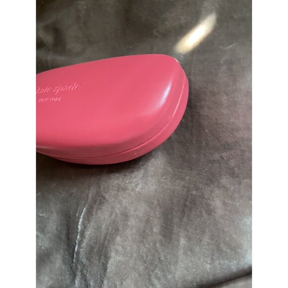 KATE SPADE NEW YORK DARK PINK HARD CLAMSHELL GLASS CASE SO PRETTY - Picture 8 of 12